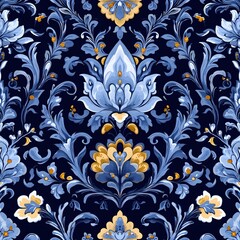 Floral pattern design textile art decorative home decor indoor space aesthetic view elegant motif for modern living