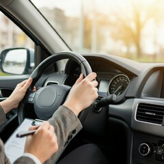 car, driver, driving, wheel, interior, auto, dashboard, drive, steering, hand, automobile, woman, road, inside, vehicle, speed, steering wheel, transportation