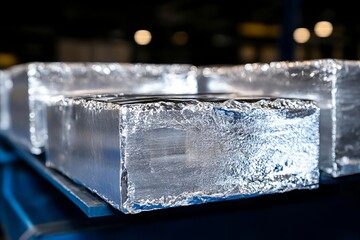 A stack of aluminum foil sitting on top of a table