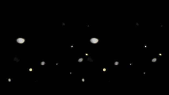 Motion graphics clip template with colorful lights animation. HD resolution with hyper realistic 4K black Background.