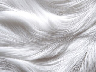 Obraz premium A close up of a white fur texture