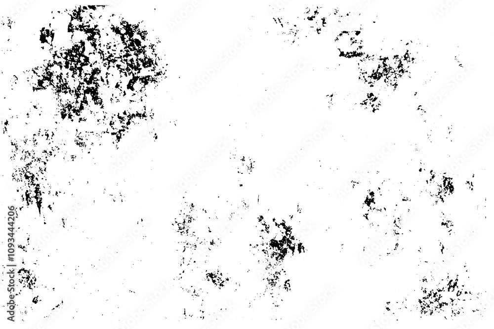 Poster Background with old scratch rough texture and white grungy effect. Overlay print design with dirty brush pattern and collage style.