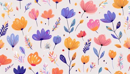 Background, leaf and flower pattern of wallpaper