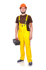 Portrait of beard happy handyman