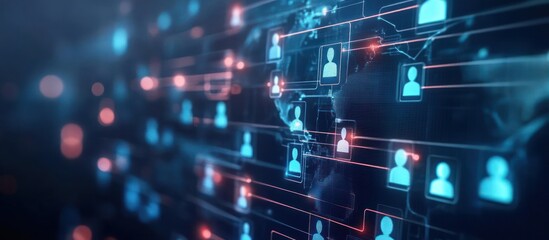 Global Network Connection: Digital World Interconnectivity