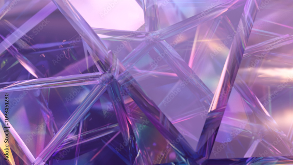 Poster geometric gemstone surface template with an abstract design for art and technology displays. creativ