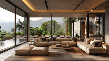 interior style for a villa