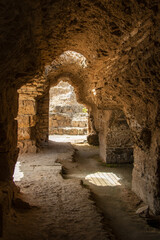 the tourist attraction of Antonio's Baths of Carthage in Tunis