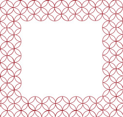 Traditional Chinese decorative square frame. Chinese symbol for Chinese new year or other festival. vector graphic illustration