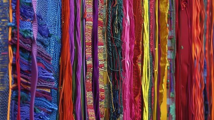 A tapestry of woven threads, each representing a different thread in the fabric of society