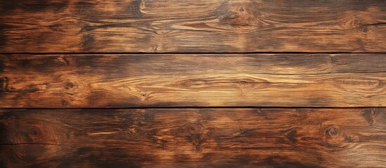 Naklejka premium Rustic Brown Wooden Texture Background: Rich, Dark Wood Grain