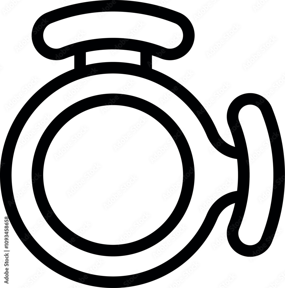 Poster cruise control system icon represents automated speed maintenance for comfortable and efficient driv