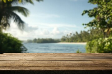 Scenic coastal view tropical beach image of nature outdoor setting serene perspective