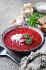 Beetroot soup - borscht
