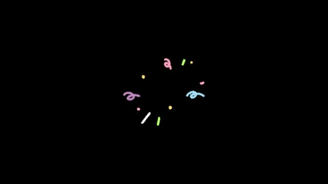 Motion graphics clip template with colorful lights animation. HD resolution with hyper realistic 4K black Background.