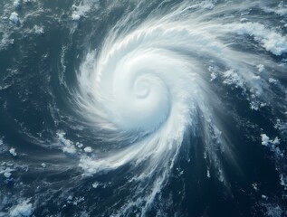 Powerful Cyclone Over the Pacific Ocean