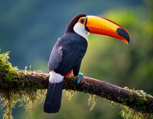 Obraz premium Toucan on a branch