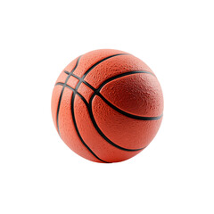 Fototapeta premium An Orange Basketball Against A Transparent Background