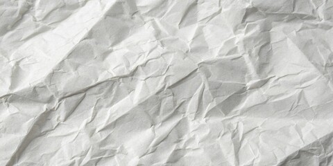Fototapeta premium Crumpled White Paper Texture background