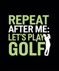 Golfing T-shirt Design