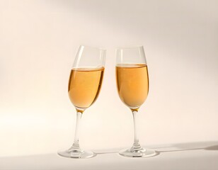 City lights and champagne glasses Generative AI wishes you a good new year