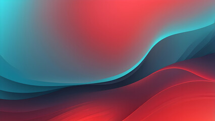 Fototapeta premium neon Scarlet Red, Aqua Blue, Light Gray glowing gradient background, a soft grainy noise texture with shimmering highlights and Smooth Transitions for a dynamic effect.