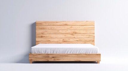 Minimalist Wooden Bed