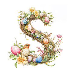 letters of the alphabet in Easter style