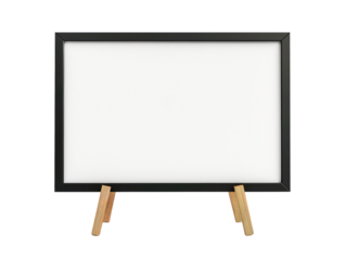 easel with blank canvas
