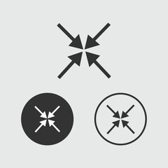 Arrows set icon in black color. Arrow vector collection . Vector illustration. Modern and simple arrows.