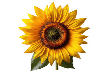 Fototapeta premium Russian sunflower isolated on transparent background