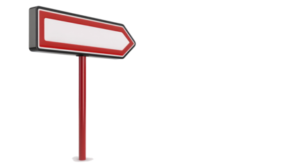 blank sign isolated on white