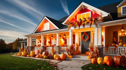 house decorations thanksgiving