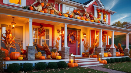 house decorations thanksgiving