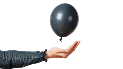 hand holding a balloon