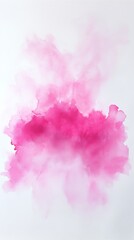 Fototapeta premium Lively pink watercolor splash art, Vibrant pink watercolor abstract art studio setting digital creation minimalist environment aesthetic viewpoint, bold pink abstraction, AI generated