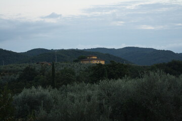 View of an Italian home in the mountains