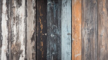 Rustic Weathered Wooden Planks Background Texture
