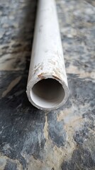 Close Up of a White PVC Pipe