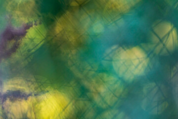 image en transparence, pour usage graphique, en forme de billes de bokeh artistique, travaillées de couleurs variées au tons cuivrés, pour arrière plan artistique, et usage de fête