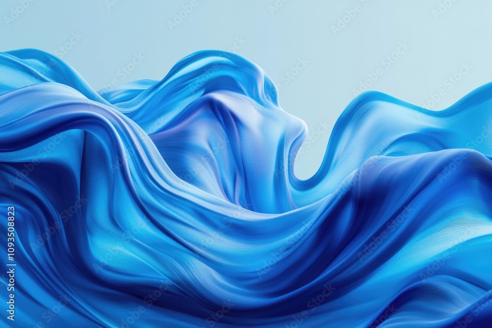 Aufkleber a close-up shot of blue fabric with intricate textures and patterns