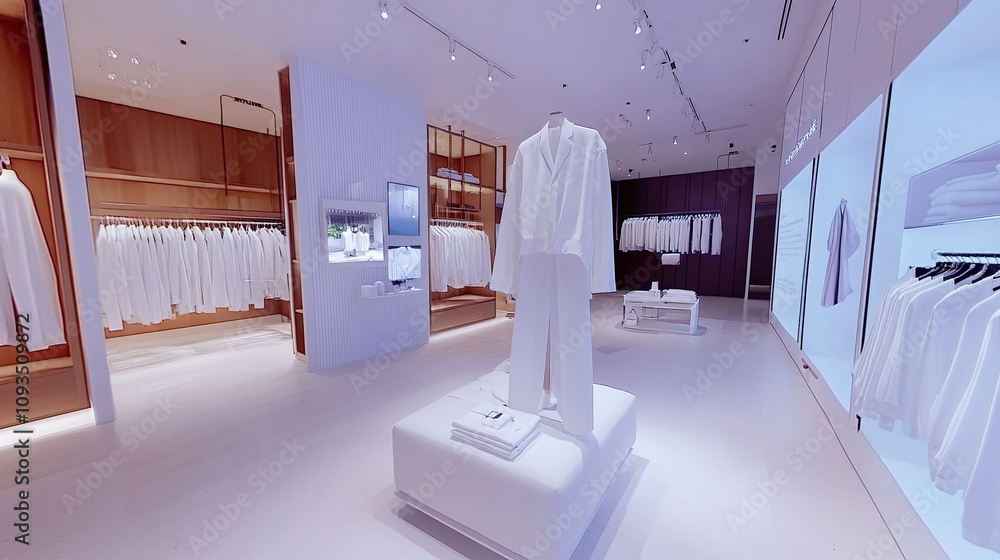 Poster virtual fitting room application that combines advanced computer vision and augmented reality to pro