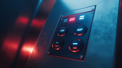 Obraz premium Upclose shot of the key finders labeled buttons including find and cancel options.