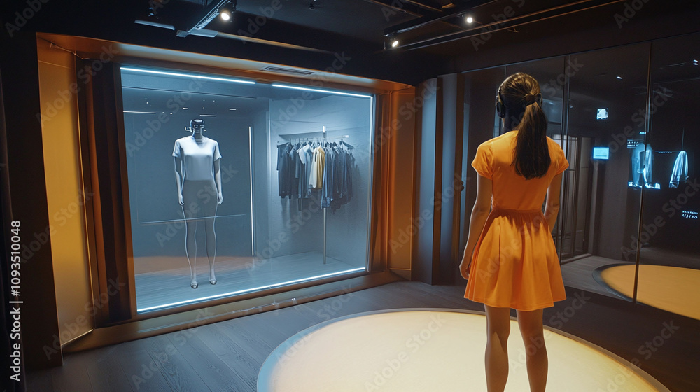Poster virtual try-on app using computer vision and ar to simulate clothing and accessories on users.