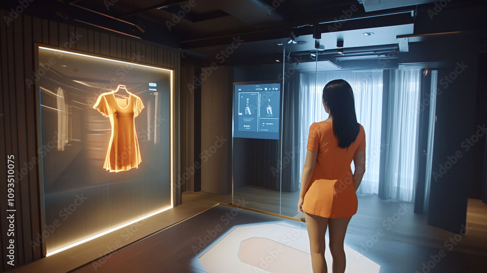 Poster virtual try-on app using computer vision and ar to simulate clothing and accessories on users.