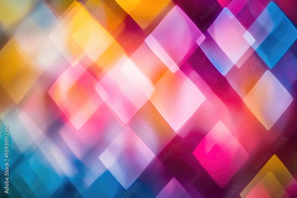 Aufkleber abstract pattern of colorful squares on a vibrant background, ideal for use in graphic design, digit