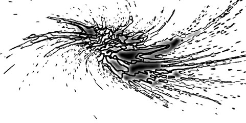  Abstract water splash shiny light icicle extreme closeup cyanotype broken light effect creative white  background.