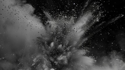 A person snowboarding with style, captured in a split second