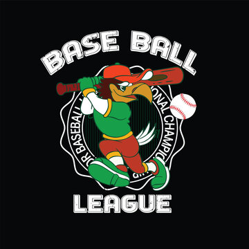 Base Ball T-shirt Design Eagle 