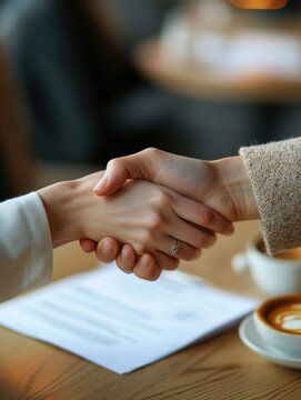 Business Shake-Hand Agreement Meeting